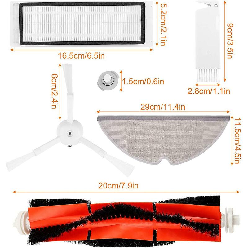 Kit de accesorios para Robot Xiaomi Roborock, S50, S51, S55, S5, S6, 19 unidades