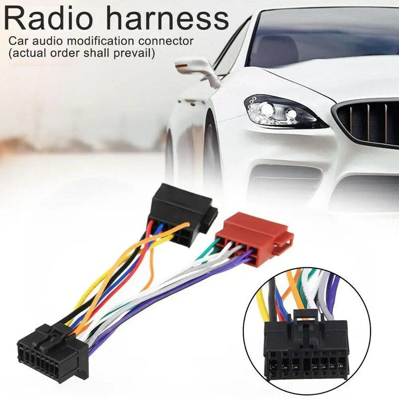 2 din Car Radio Female ISO Radio Plug Power Adapter Wiring Harness Special for Chevrolet Captiva harness power cable J5E5