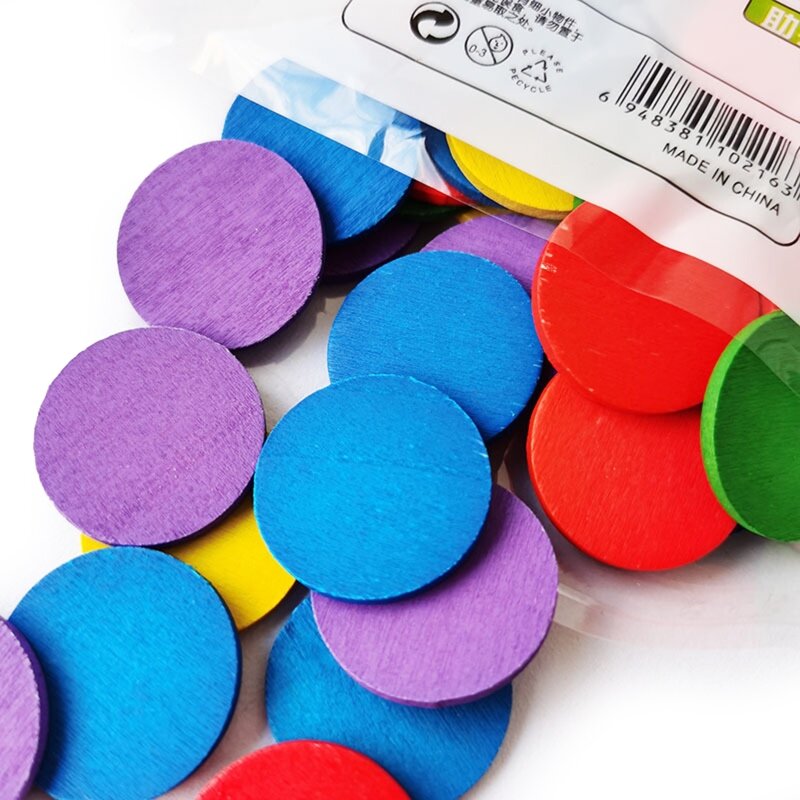 50 комплектов математических счетчиков для детей, цветная развивающая игрушка Монтессори для подсчета