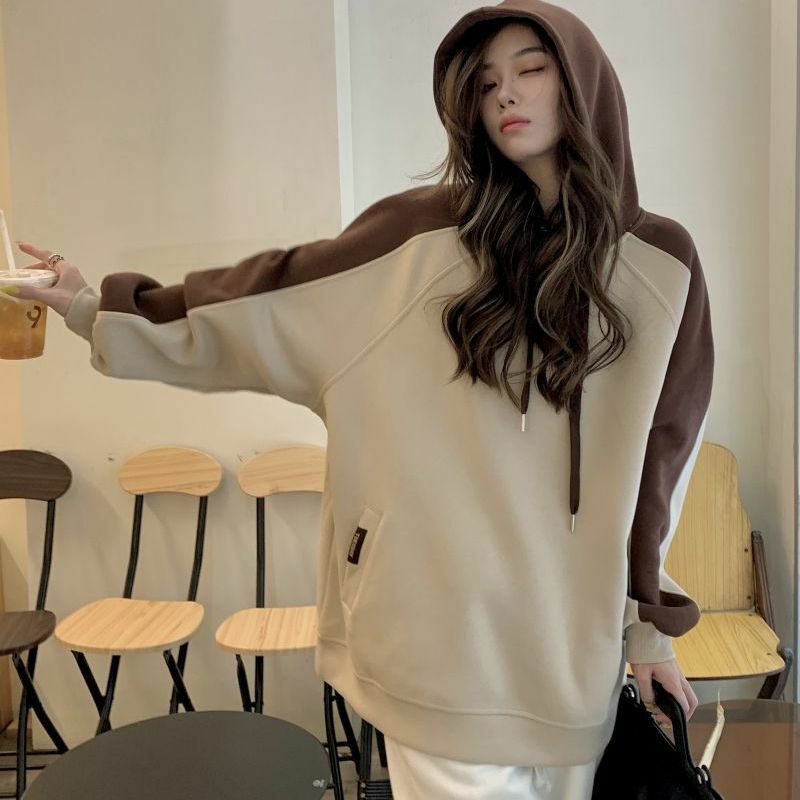 Koreaanse Mode Hoodies Kpop Oversized Vrouwen Sweatshirts Hiphop Harajuku Pullover Streetwear 90S Vintage Paar Trend