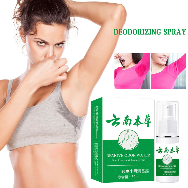 Spray deodorante per le ascelle da 30ml Spray per la sudorazione del corpo e la rimozione degli odori per appuntamenti d'affari pendolarismo