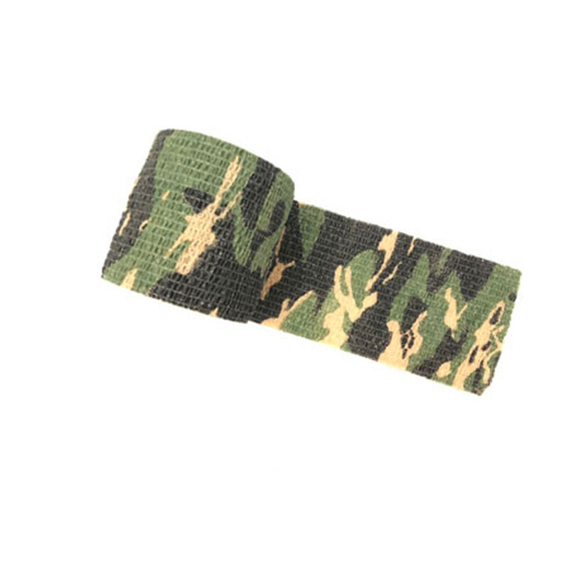 1/12 Rolls Self-adhesive Non-woven Camouflage Hunting Camo Tape Bandages Anti Slip Wear-resistant Hunting Accessories