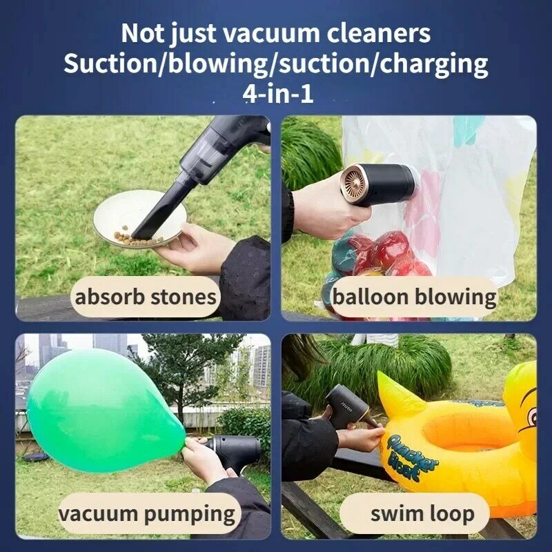 Xiaomi 4in1 Wireless Violent Blower Portable Powerful Cleaning Machine Vacuum Pump Cleaner 190,000RPM Wind Speed 52m/s Duct Fans