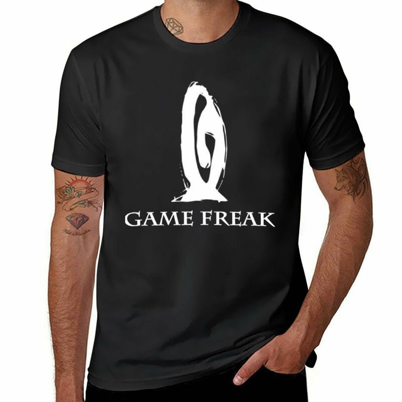 Camiseta de Game Freak Essential para hombre, camisa vintage sublime con gráficos negros