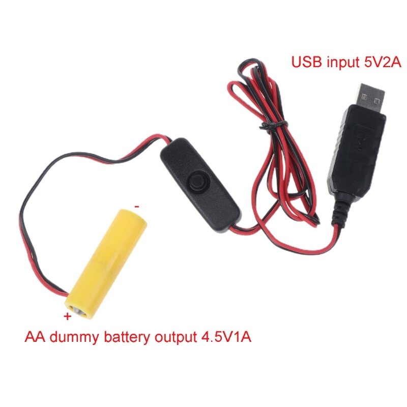 Conversor energia USB DC-Buck Eliminador bateria Substituir 3X1,5V AA