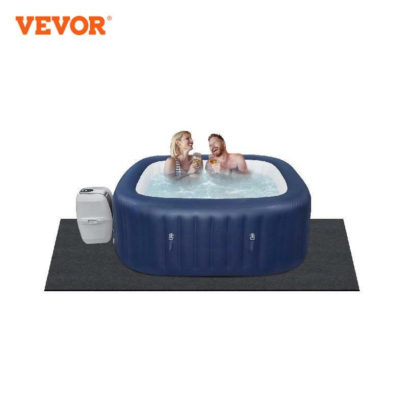 Коврик для горячей ванны VEVOR, очень большой надувной коврик для горячей ванны, водонепроницаемая подложка, защитный мат для улицы, для внутреннего и автомобильного ремонта