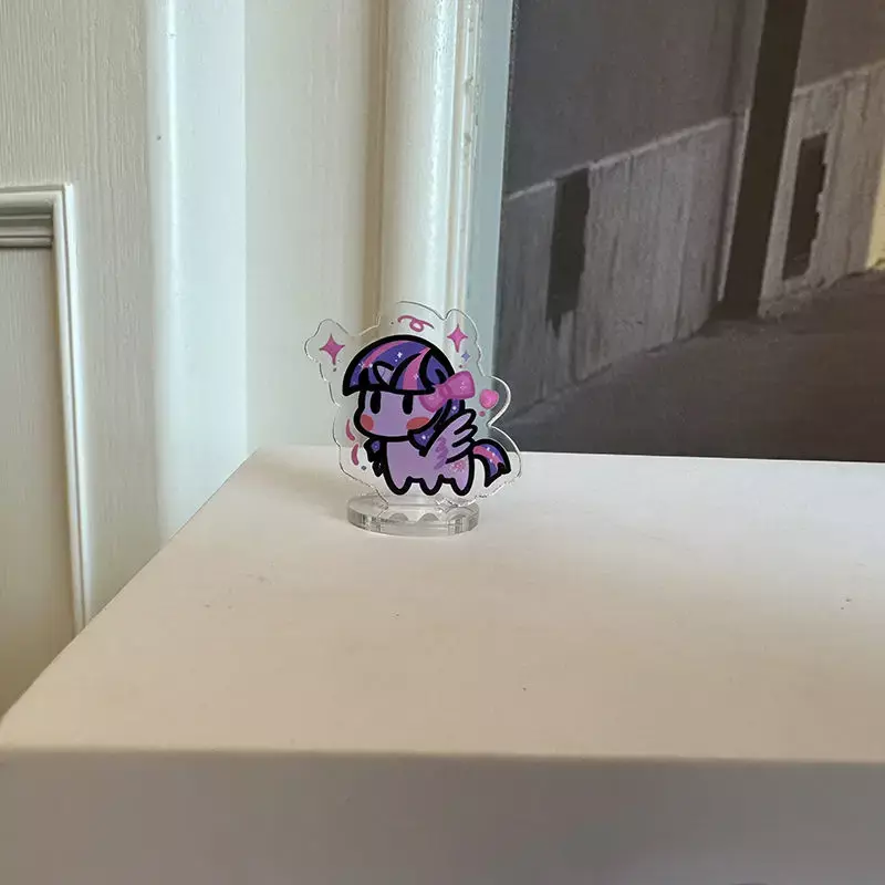 Creative My Little Pony Cartoon Animation Peripheral Mini Stand Kawaii Children's Toy Desktop Decoration Festival Gift Wholesale
