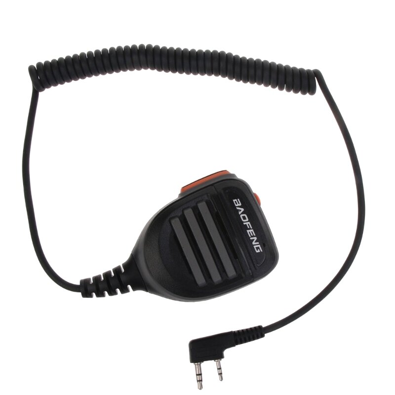 Microfone à prova dwaterproof água walkie-talkie 2pin alto-falante de ombro para tyt TH-UV8000D MD-380 UV-5R UV-S9 UV-13