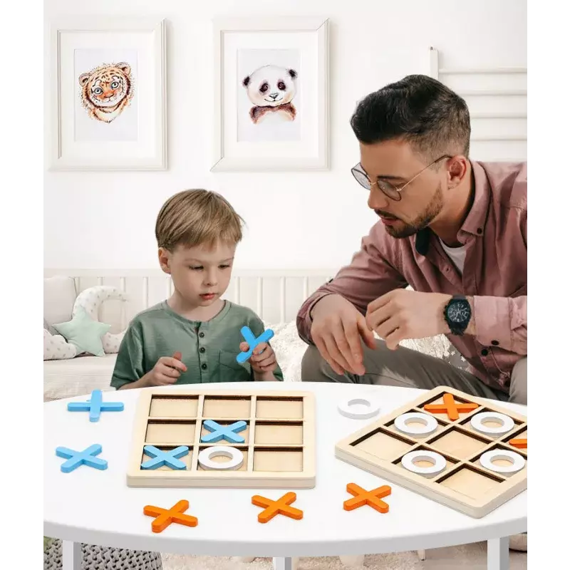 Montessori Holz spielzeug Mini Schachspiel Spiel Interaktion Puzzle Training Gehirn lernen frühe Lernspiel zeug für Kinder Kinder