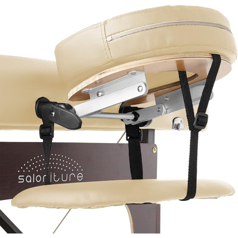 Профессиональный Портативный Легкий двухскладной массажный стол из пены с эффектом памяти и панелями рейки-включает подголовник, подставка для лица