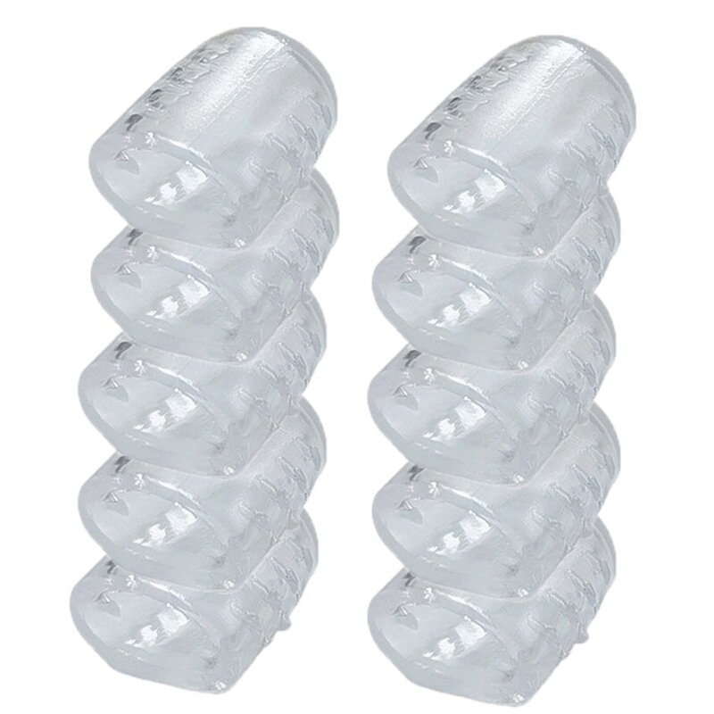 10 Pack Toe Separators หมวกป้องกันแรงเสียดทาน Breathable Toe Protector ป้องกัน Blisters Toe Caps ป้องกัน Foot Care 649B