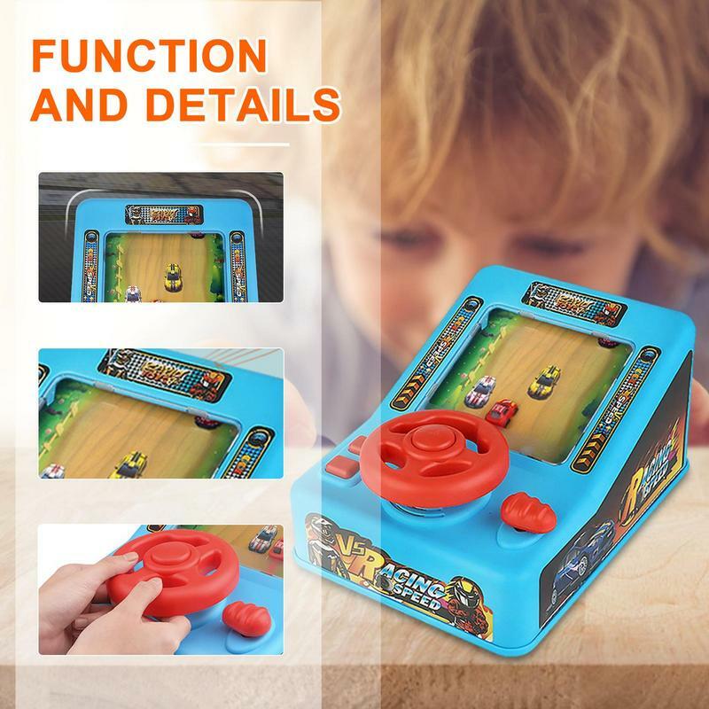 TEMI-Volante de juguete para niños pequeños, simulación de carreras, simulador electrónico, juego de aventura, juguetes educativos interactivos
