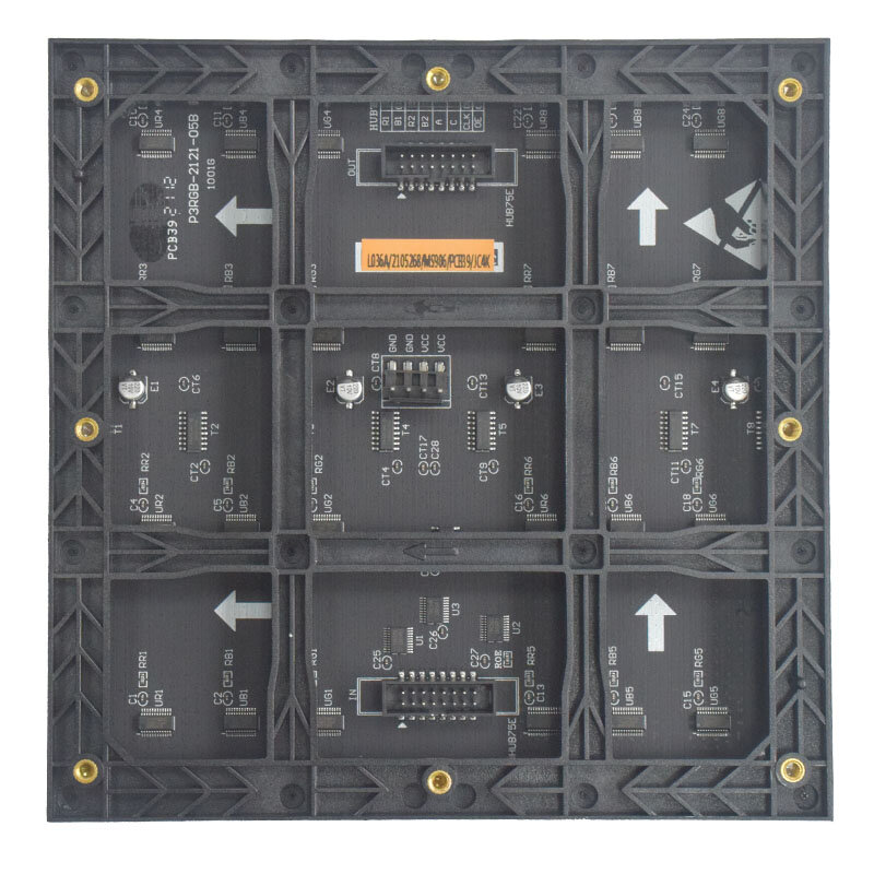 LEDディスプレイモジュール,64x64ポイントマトリックス,192x192mm,smd,rgb