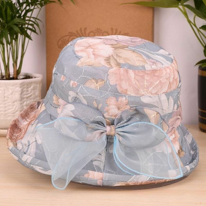 Female Hat Mother Sunscreen Basin Hat Thin Section of The Middle-aged and Elderly Sun Hat Breathable Sun-shading Fisherman Hat