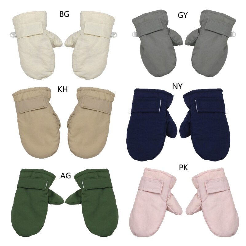 67JC – gants d'hiver mignons pour enfants, mitaines tricotées douces et chaudes, gants de neige isolés, légers pour garçons et
