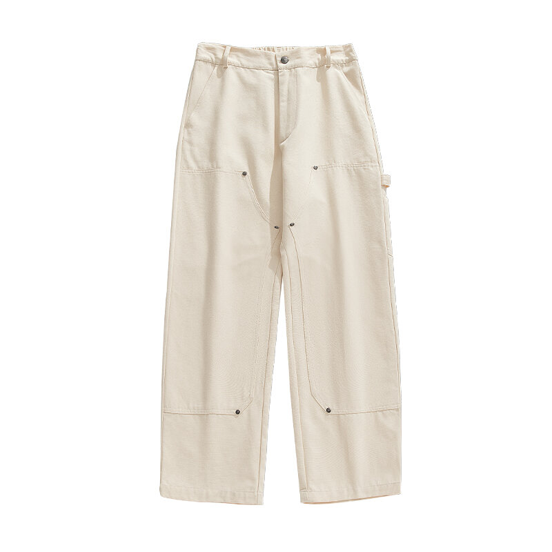 Wiele kieszeni spodnie męskie na co dzień z narzędziami luźne BF Streetwear spodnie Hip hopowe pantalony wszystkie pasujące w japońskim stylu Harajuku mody Z281