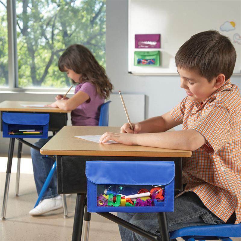 Fridge Magnet Organizer Magnetic Marker Holder With Strong Magnetic Back Magnetic File Holder For Teacher Classroom Storage