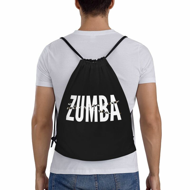 مخصص زمباس ليوبارد حقيبة الرباط الرقص للرجال والنساء ، خفيفة الوزن الرياضة صالة الألعاب الرياضية تخزين ظهره