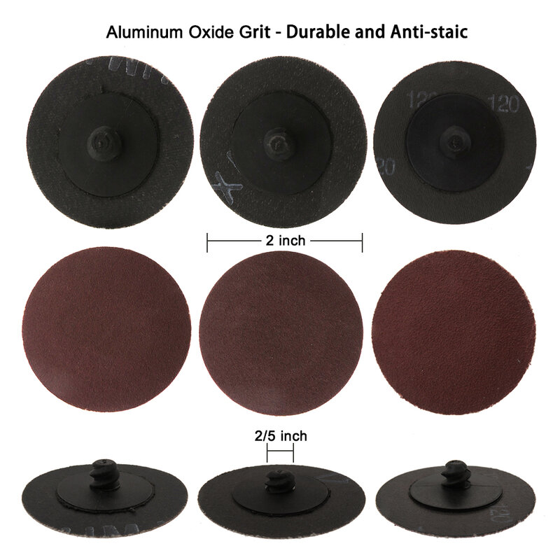 2 Inch Quick Change Sanding Discs Surface Conditioning Discs for Die Grinder Strip Grind Polish Finish Burr Rust Paint Removal