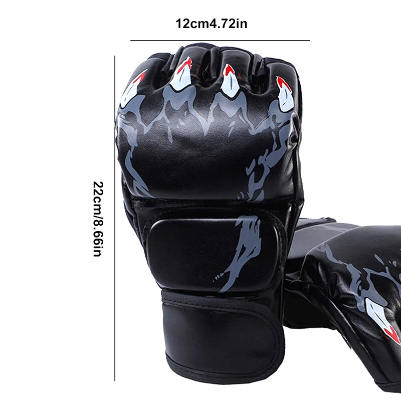 MMA Boxing Gloves For Men Women PU Karate Muay Thai Free Fight MMA Sanda Training Youth Adults Kids Equipment
