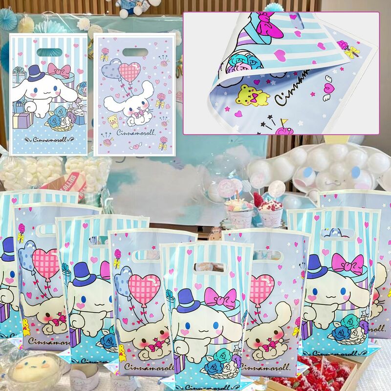 Hello Kitty tas hadiah dekorasi ulang tahun Kawaii menangani tas permen kotak hadiah tas kemasan Baby Shower anak perempuan hadiah perlengkapan pesta
