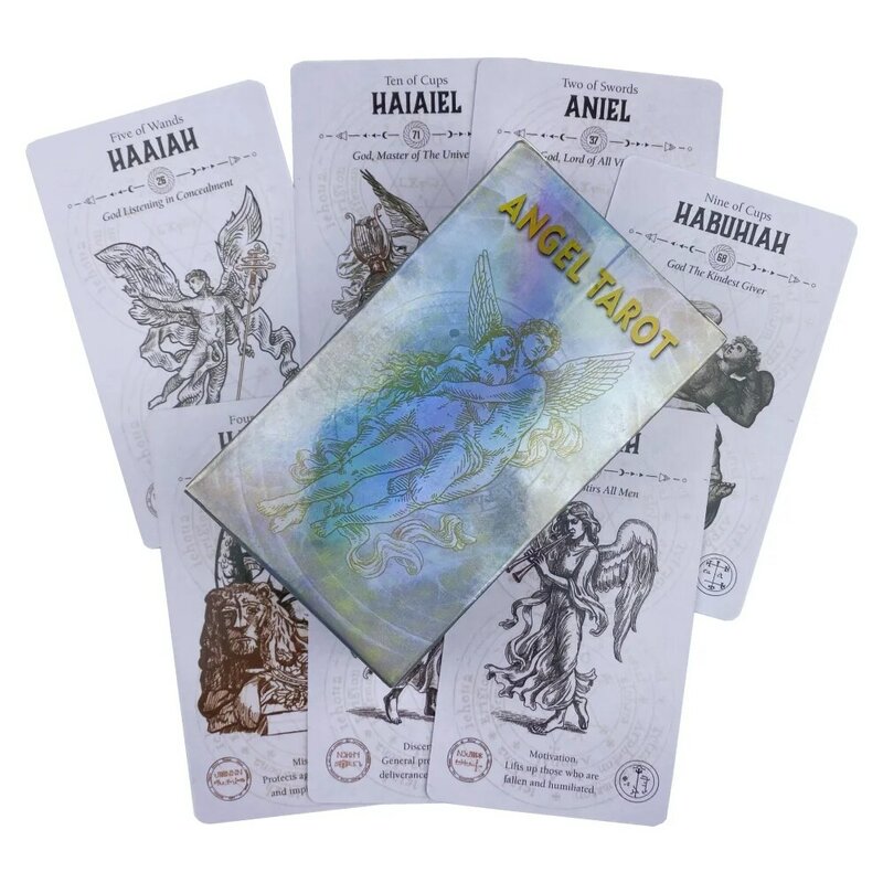ملاك التارو بطاقات 78 سطح السفينة أوراكل الإنجليزية رؤى Divination الطبعة بوراد لعب الألعاب