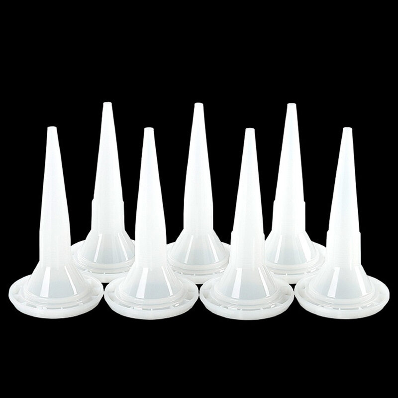 Boquilla de calafateo Universal de 5 piezas, boquilla de pegamento estructural de plástico, punta de boquilla de calafateo, herramientas de construcción para mejorar el hogar
