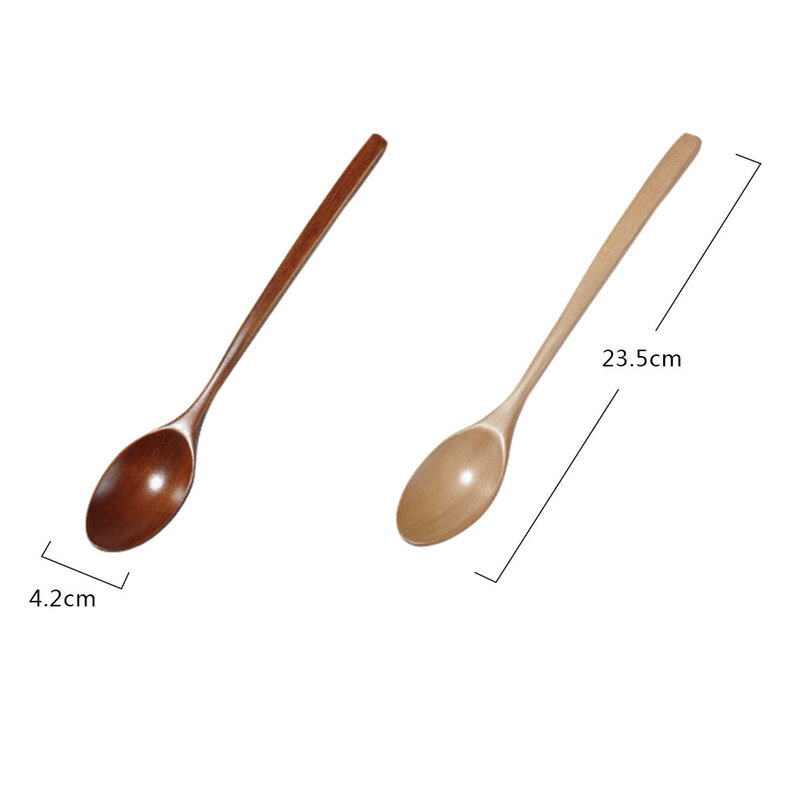 Cuchara de madera de bambú para cocina, utensilio de cocina, herramienta para sopa, cucharadita de Catering para Kicthen
