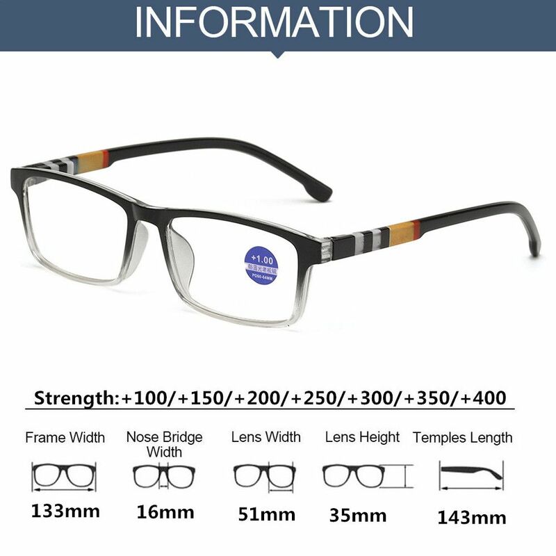 남녀공용 눈 보호 빈티지 휴대용 안경, 독서용 안경, 초경량 프레임, 블루 라이트 방지