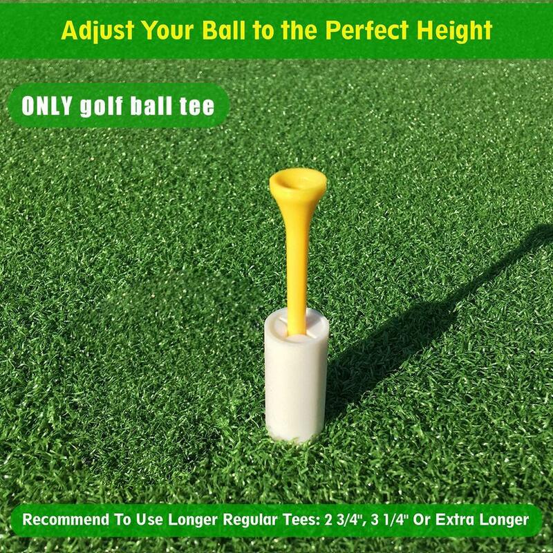 Supporto per t-shirt da Golf in gomma supporto per Tee Training Practice Tee Ball Hole Holders per Golf Driving Range Tee Practice Tool Whi T3F7