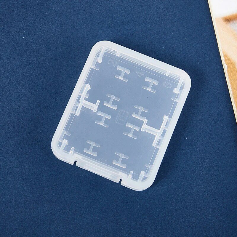 1PC Protector Holder Micro Box For SD SDHC TF MS Memory Card Storage Case Box Bag Plastic Boxes Transparent