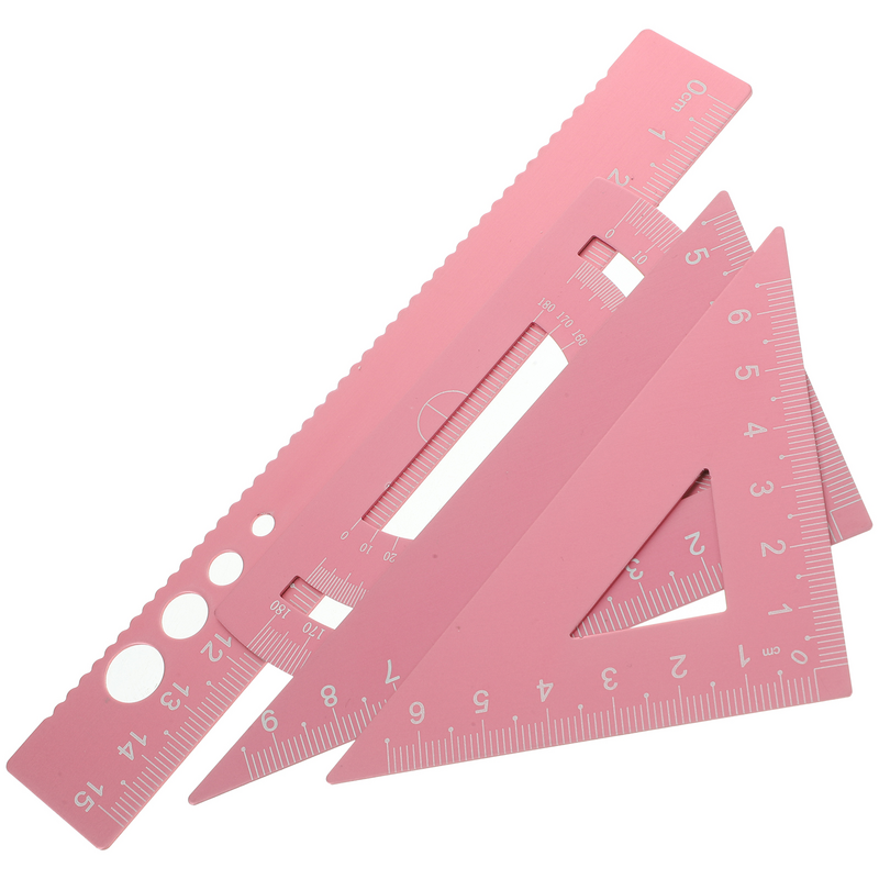 1 Set of Drawing The Tools Tool Metal Scale Drawing Accessories The Tools Triangular Scale The Tools The The Tools