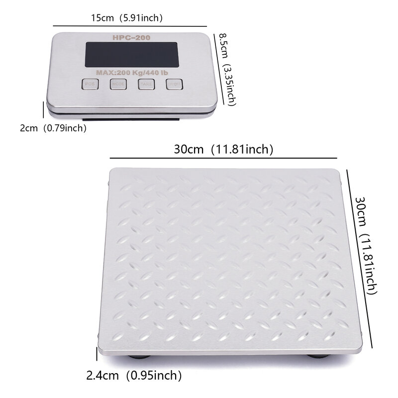 Shipping Postal Scale, Postal Scales Digital Shipping Scale for Packages and Mail Durable Large Platform
