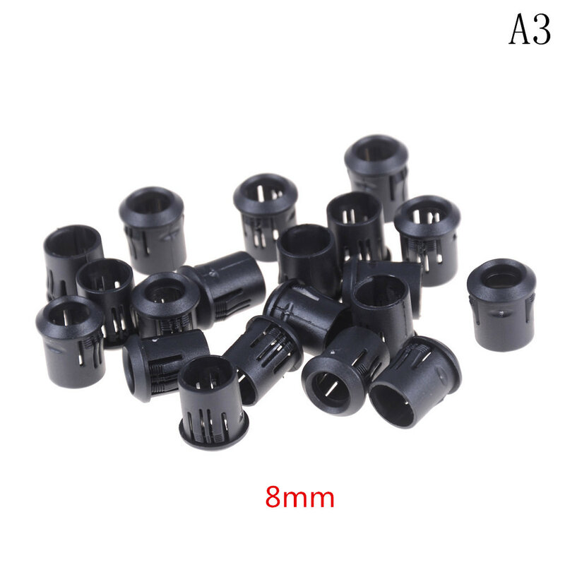10pcs Black Plastic 3mm/5mm/8mm Lamp LED Diode Holder Black Clip Bezel Socket Mount