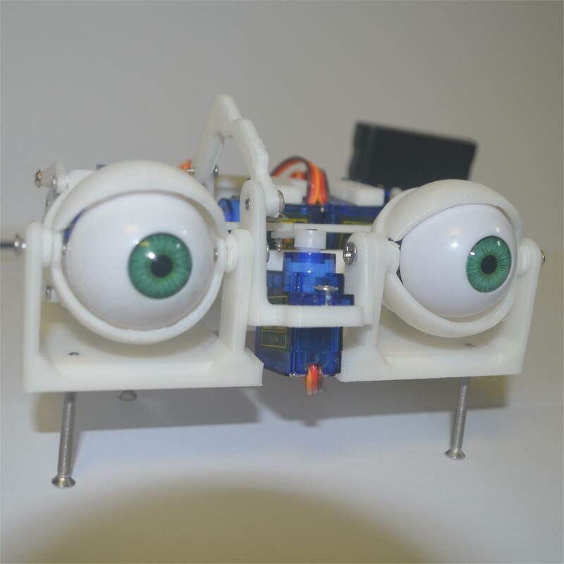 3D Printing SG90 Robotic Eye For Arduino Robot DIY Kit ESP32/UNO Open Source Code PS2 Control Robot Eyes Programmable Robot Kit