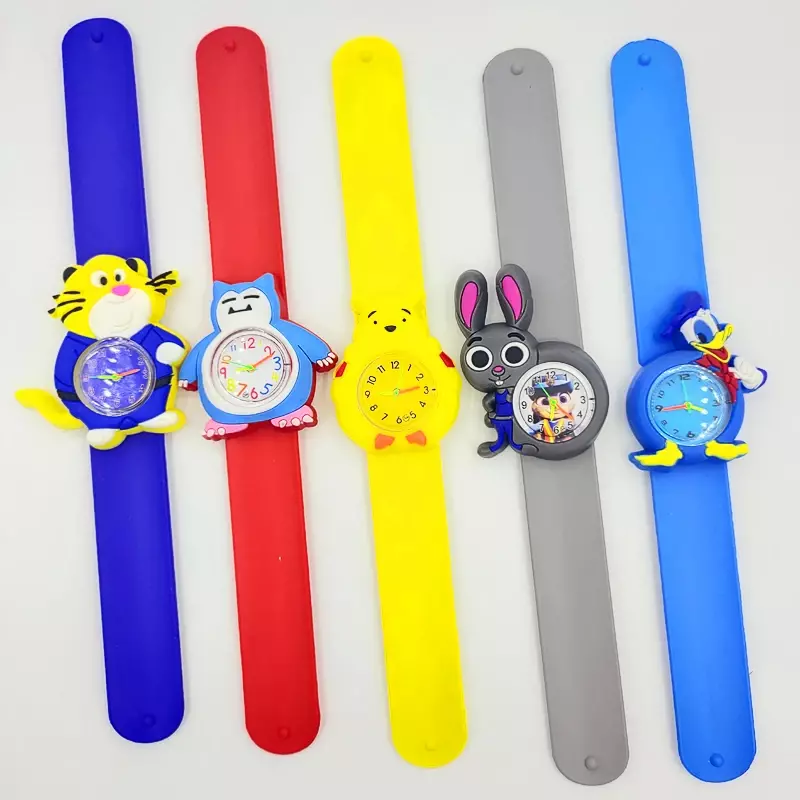Wholesale Children Watch Cartoon Tiger Lion Toy Baby Watches Kids Preliminary Learn Time Watch Christmas Gift for Kid Aged 1-12
