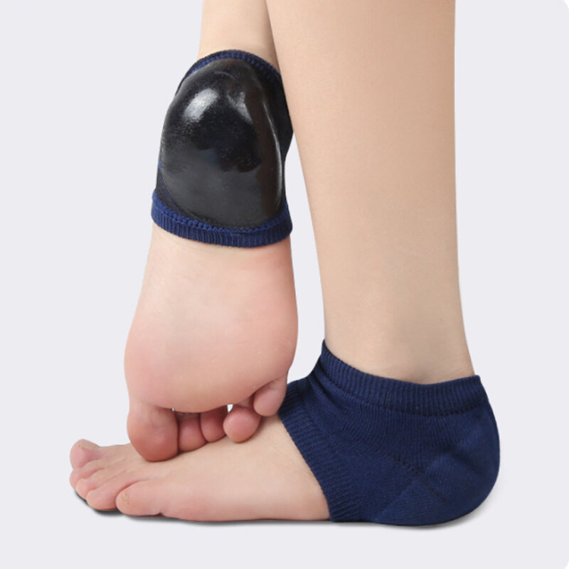 Силиконовый гелевый защитный рукав для пятки, подушечки для пятки, чашечки для пятки, поддержка подошвенного фасциита, уход за ногами, подушка для ремонта кожи, полукруглые носки