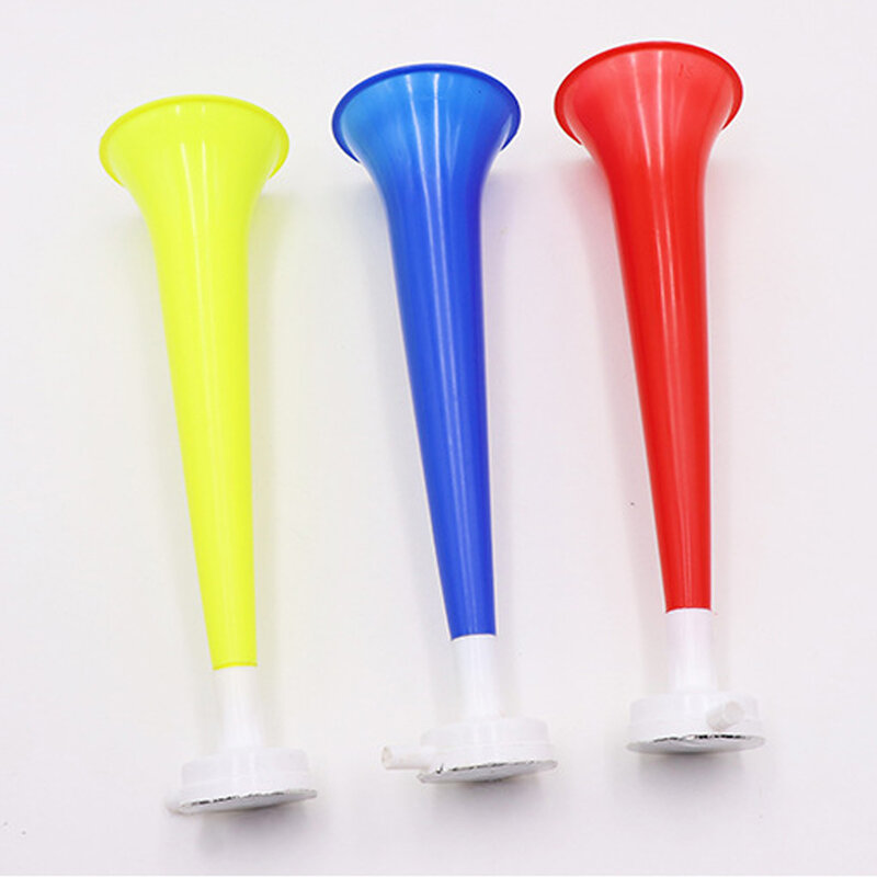 Cheer Tanduk Plastik Penggemar Permainan Sepak Bola Alat Peraga Pemandu Sorak Vuvuzela Anak Terompet Grosir Dropshipping untuk Olahraga Bertemu