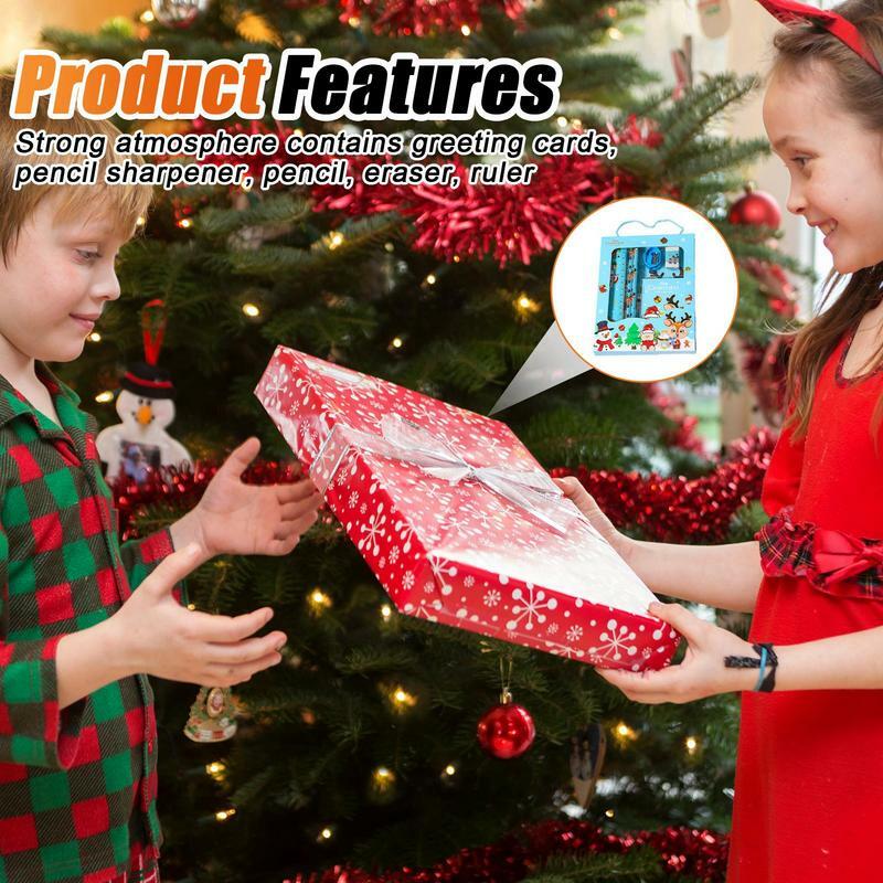 Ensemble de palissade scolaire de Noël, fournitures pour la maternelle, plusieurs couleurs, prix, 6 pièces