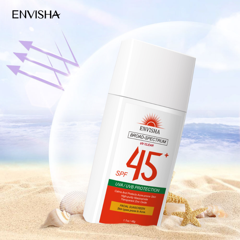 ENVISHA-Crème Solaire pour le Visage et le Corps, Anti-UV, Hydratant, Blanchissant, Extérieur, Plage, Isolation, Bâton