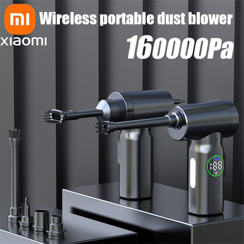 Xiaomi 2in1 Air Duster Vaccum Cleaner Portable Dust Blower Handheld Rechargeable Large Capacity For PC Laptop Car Clean Keyboard