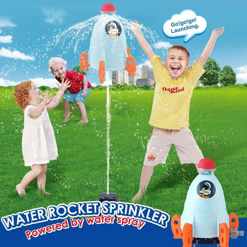 로켓 발사기 장난감 야외 로켓 수압 리프트 스프링클러 장난감 재미있는 상호 작용 정원 잔디 물 스프레이, 어린이용 장난감