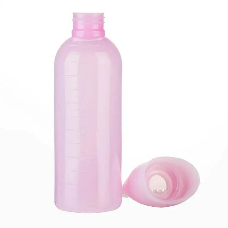 1~5PCS 120ml Hair Dye Refillable Bottle Applicator Comb Multicolor Plastic Dispensing Salon Oil Hair Coloring Hairdressing