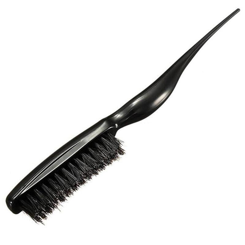 Cepillo de cabeza de cola puntiaguda para peluquería, herramienta de salón de maquillaje Updo, peine de pelo portátil, peine de línea delgada