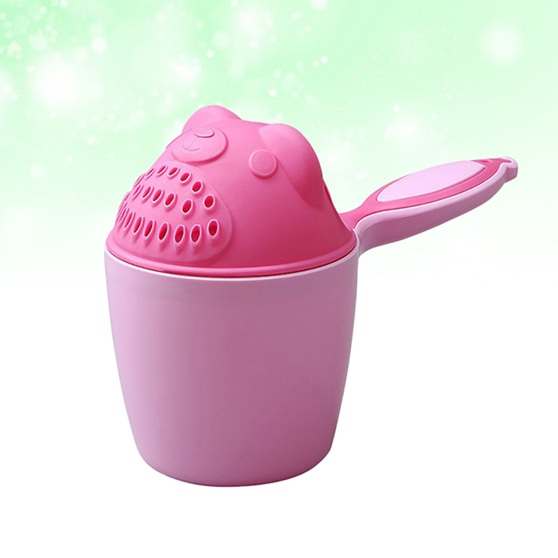 Zarter wirksamer Shampoo-Tassen-Badelöffel zum Duschen von Babys (zufällige Farbe)