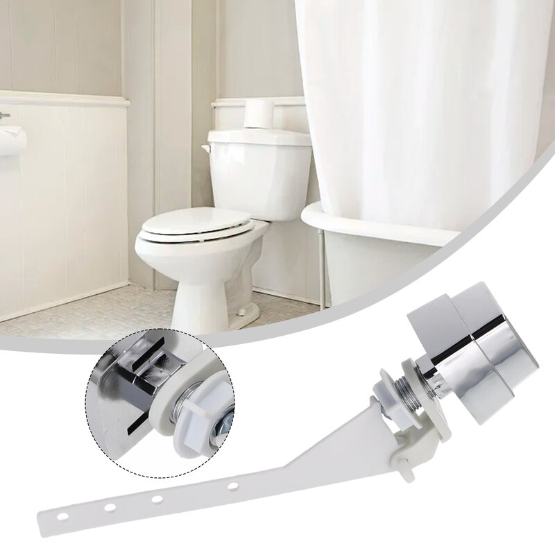 Poignée de levier de chasse de toilette, bouton poussoir latéral, remplacement de poignée précieuse de toilette, interrupteur latéral universel, bouton latéral carré