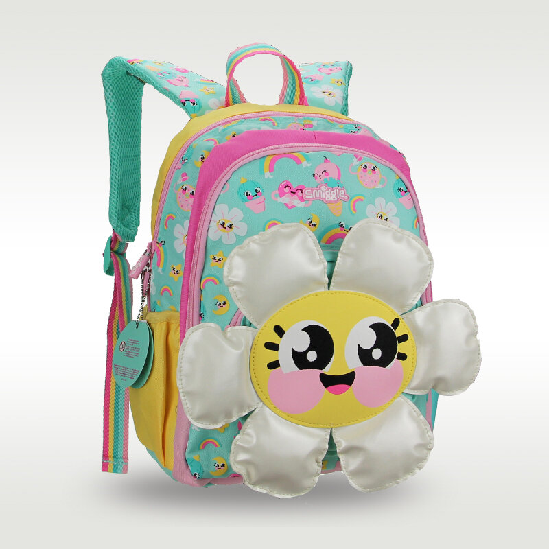 Австралийский оригинальный Лидер продаж, детская школьная сумка Smiggle, Высококачественная Милая подсолнухая сумка для девочек, приблизительно 14 дюймов