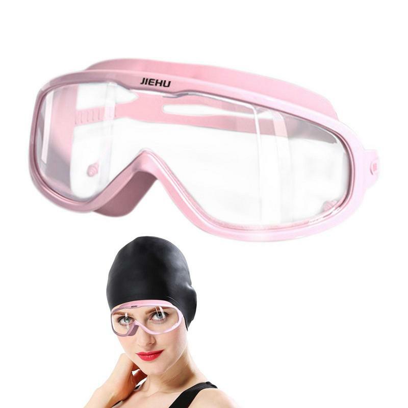 Occhialini da nuoto a protezione totale occhialini da nuoto protezione per gli occhi ad alta definizione per uomo adulto indossa occhialini da nuoto regolabili