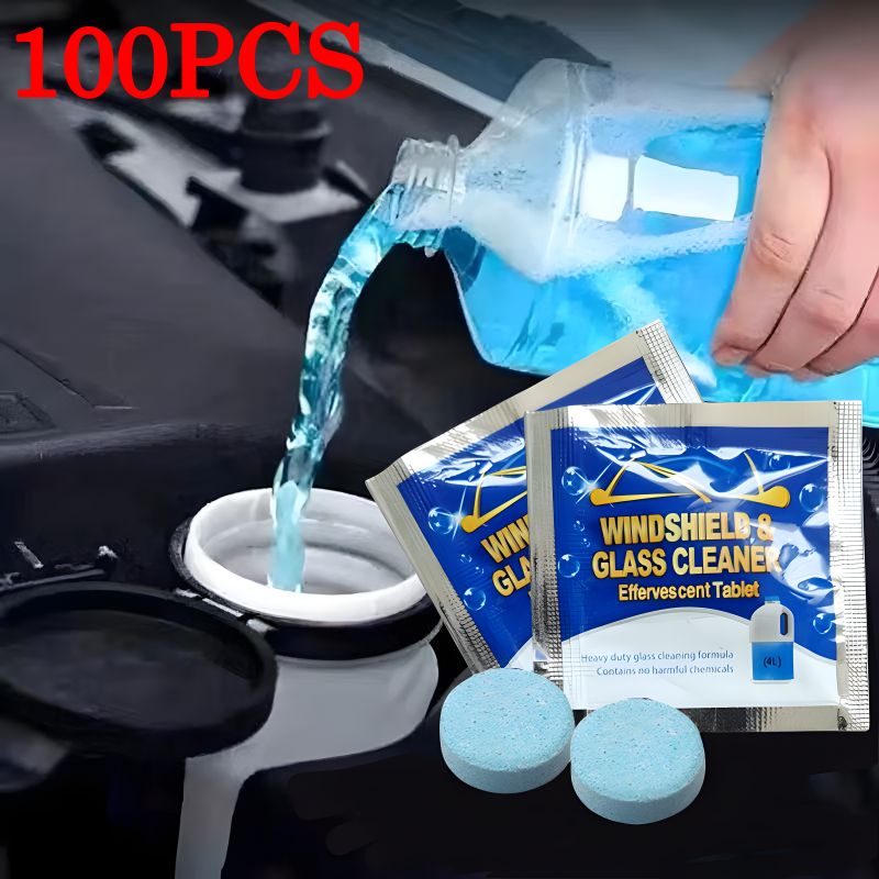 Liquido lavavetri per auto compresse concentrate compressa tergicristallo effervescente solido per la pulizia del vetro della finestra della cucina della stanza dell'auto