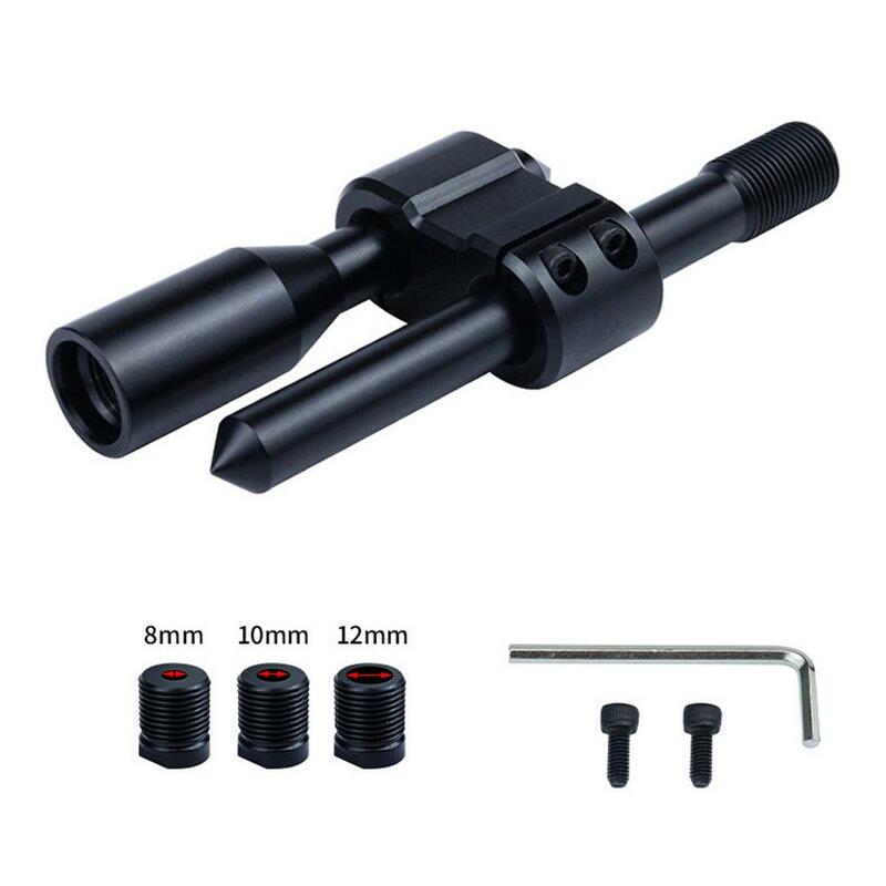 M12x1.25 Aluminum Alloy Car H Type Shift Knob Extension Adjustable Extender Gear Shifter With Three Adapters